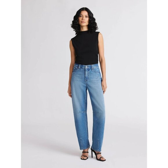 Sofia by Sofia Vergara Women Barrel Super High Rise Jeans, 27" Inseam, Size 18 - Picture 2 of 5